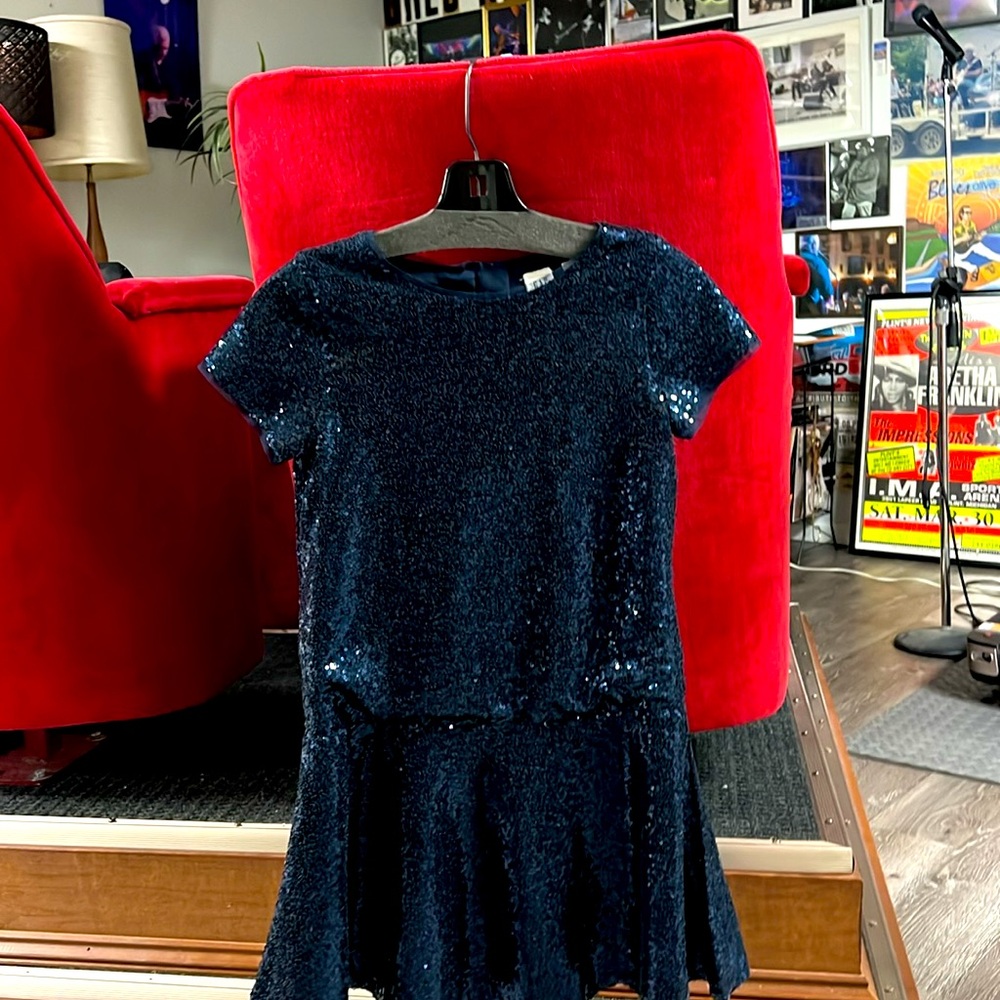 GAP Kids Navy Sequin Dress